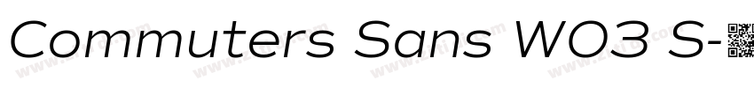 Commuters Sans W03 S字体转换